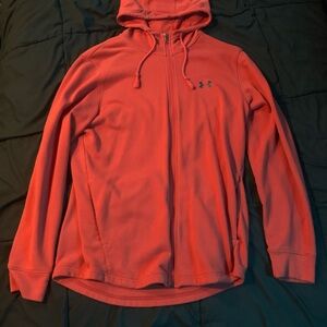 Under Armour Men's Orange Full-Zip Hoodie